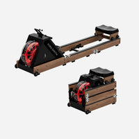 KingSmith Water Rowing Machine WR20,  With Tri-Fold Patent, Water Resistance. Walnut color