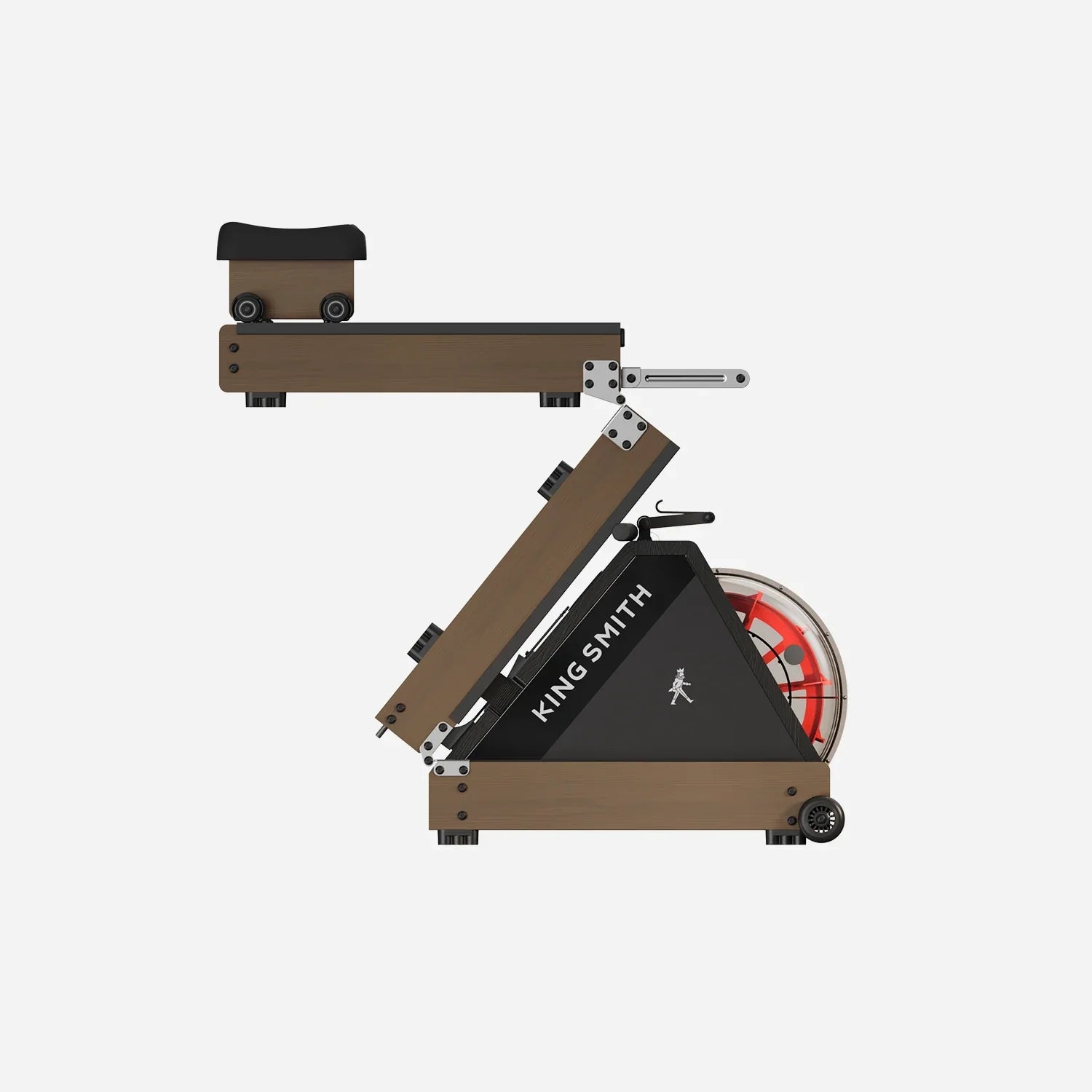 KingSmith Water Rowing Machine WR20,  With Tri-Fold Patent, Water Resistance. Walnut color