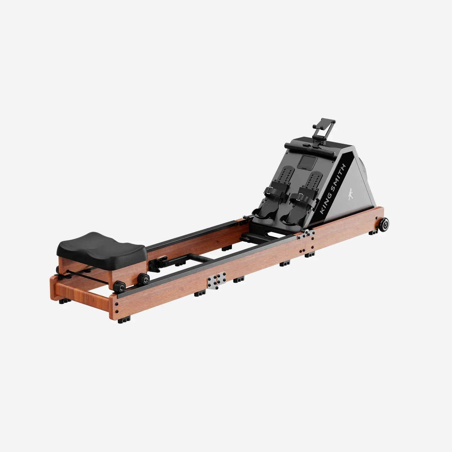 KingSmith Water Rowing Machine WR20,  With Tri-Fold Patent, Water Resistance. Walnut color