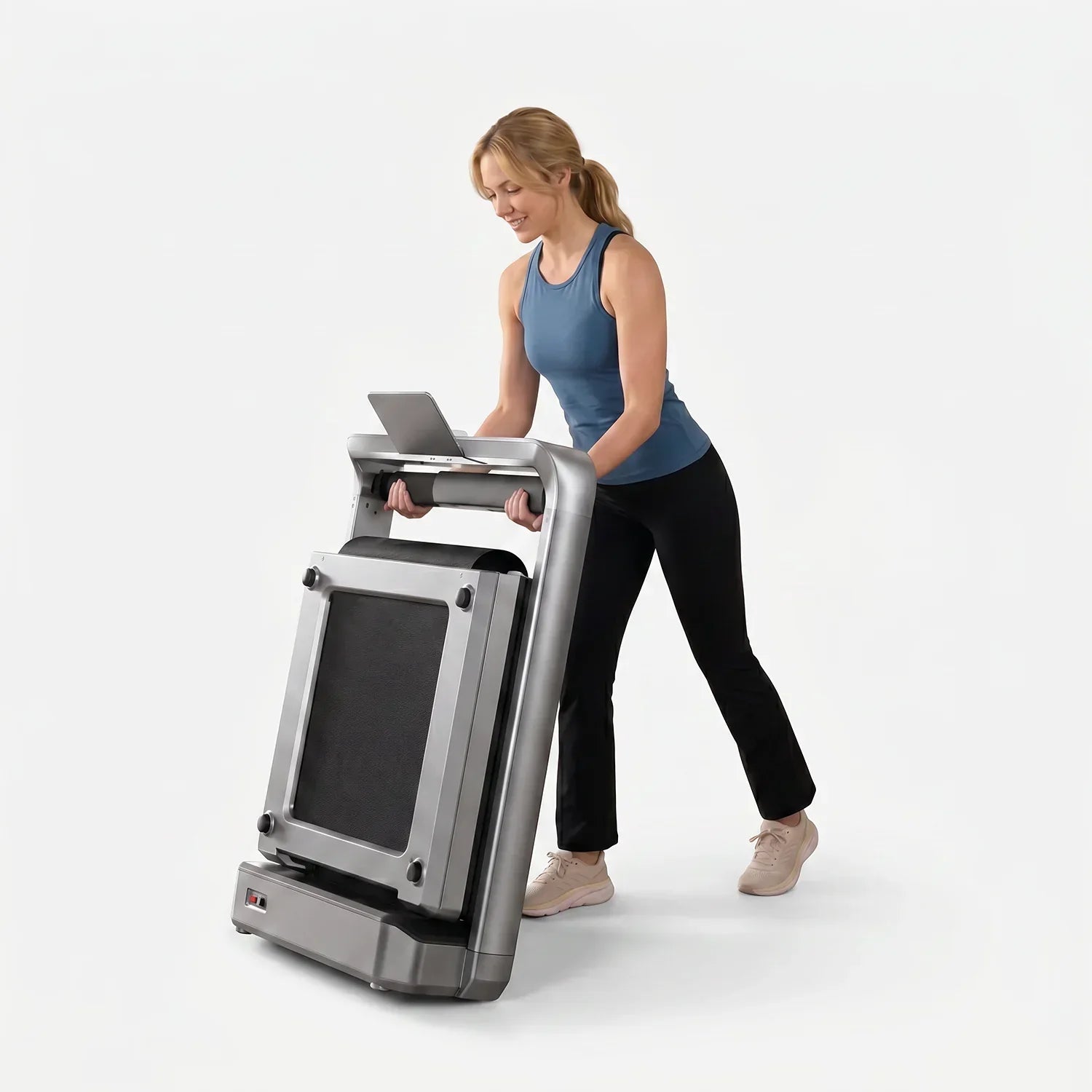 KingSmith Foldable Treadmill MX16 + With Max. Speed 16km/h With 1.5 Brushless Motor, With Side Armrest.