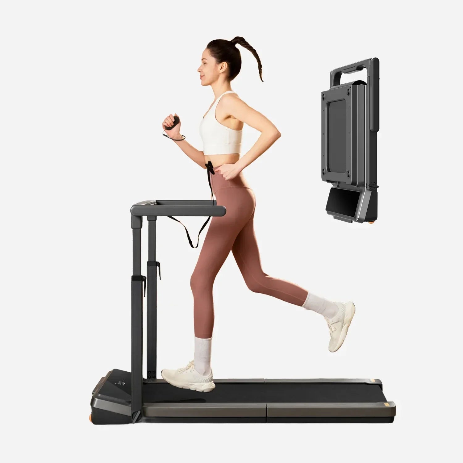 KingSmith Foldable Walkingpad Z3 Hybrid + With Max. Speed 10km/h,With side Armrest
