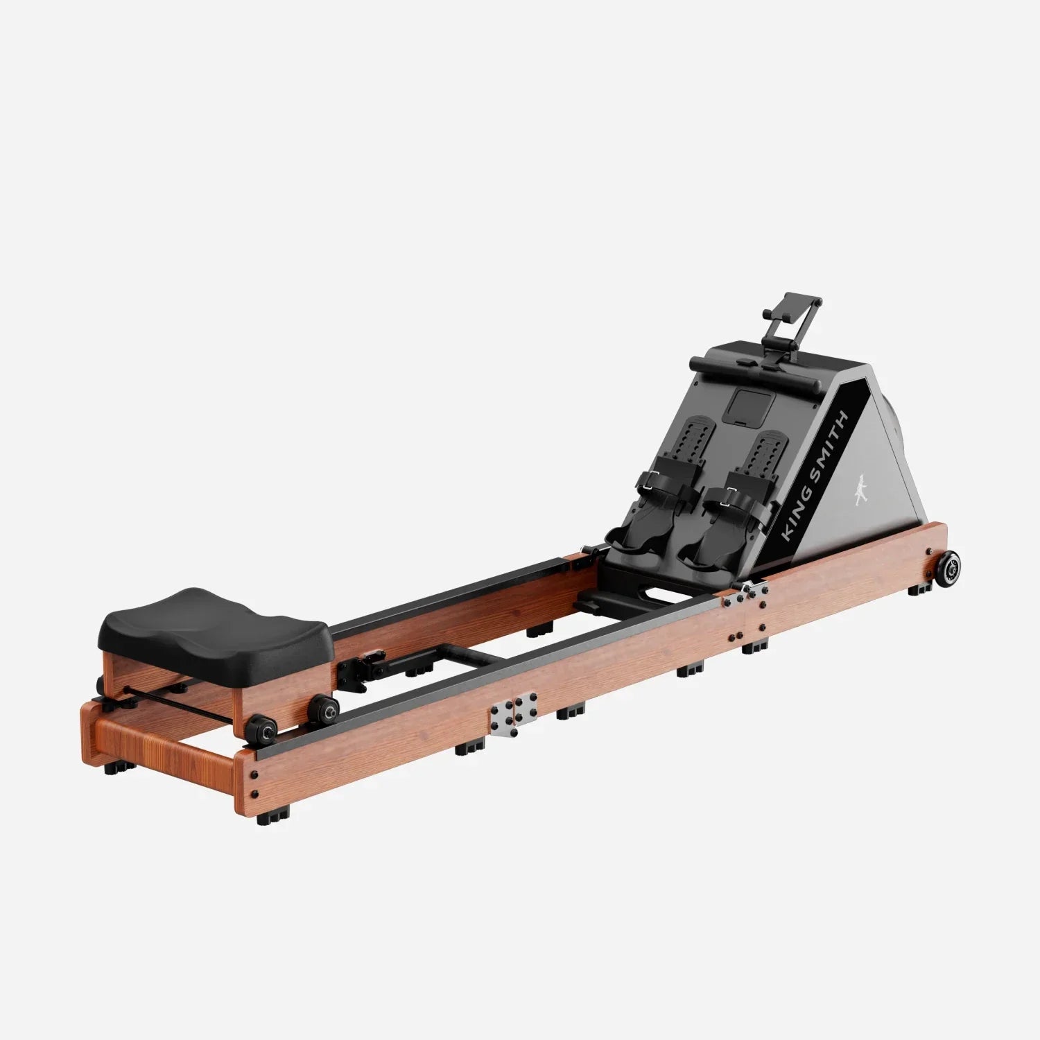 KingSmith Water Rowing Machine WR20,  With Tri-Fold Patent, Water Resistance. Walnut color