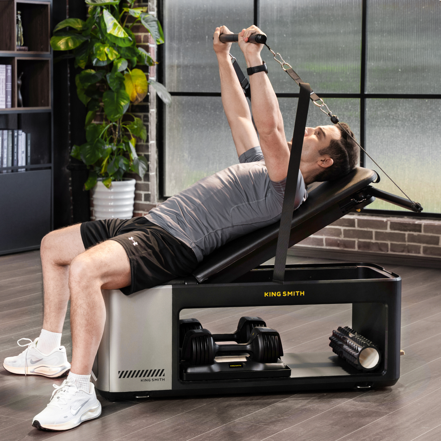Kingsmith Multifunctional Fitness Bench BX2 + Dumbbell for BX2 - 2 pcs