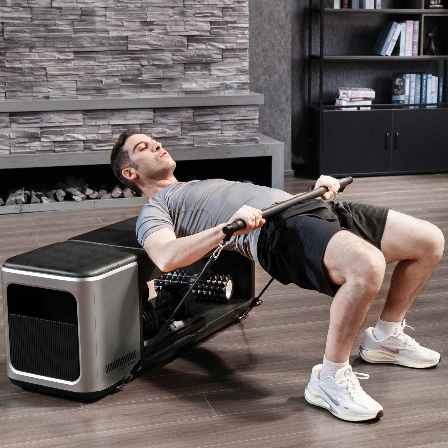 Kingsmith Multifunctional Fitness Bench BX2 + Dumbbell for BX2 - 2 pcs