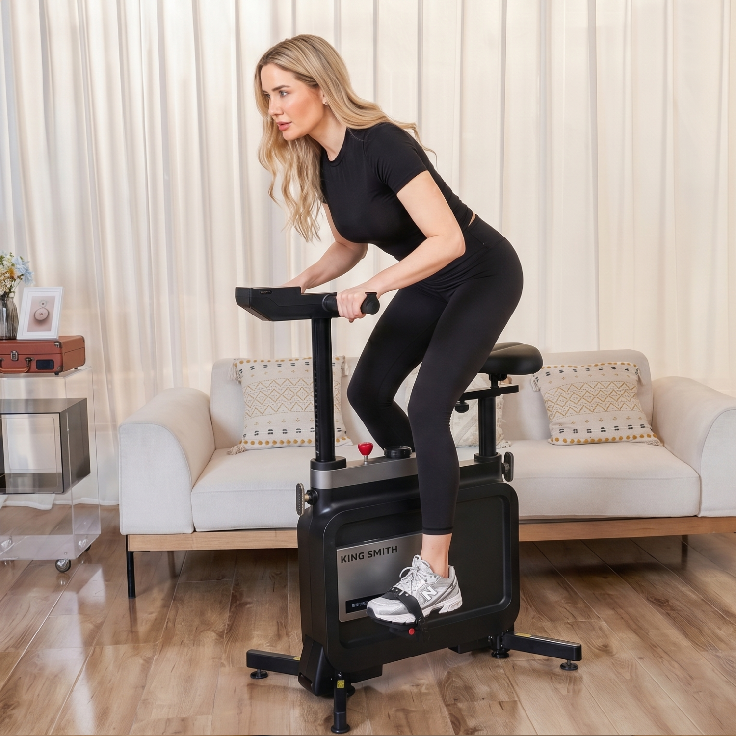 KingSmith W1B 3 IN 1 Foldable Exercise Bike, Under Desk Bike