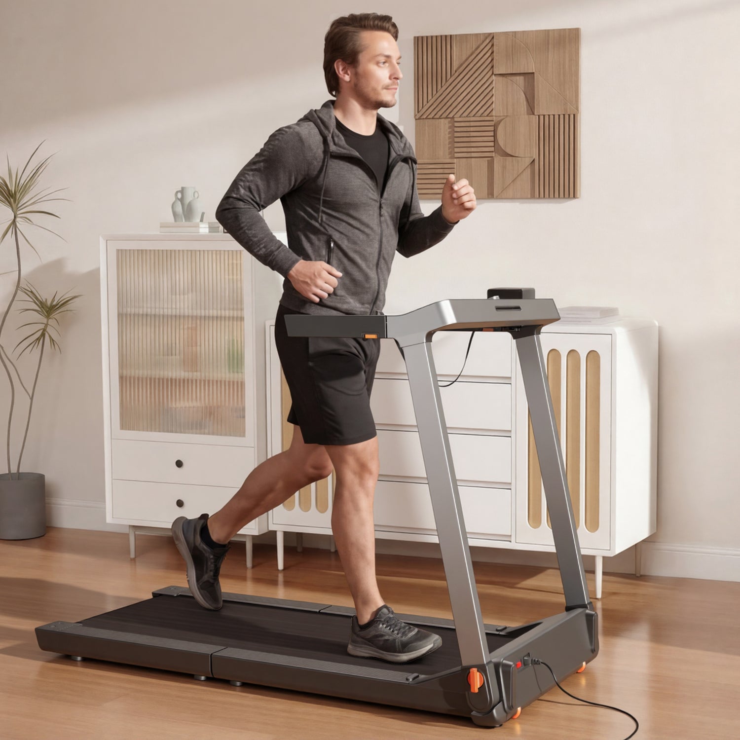 KingSmith Treadmill G1 with Max. Speed 12km/h, With 1.25HP Brush Motor, With Side Handrail