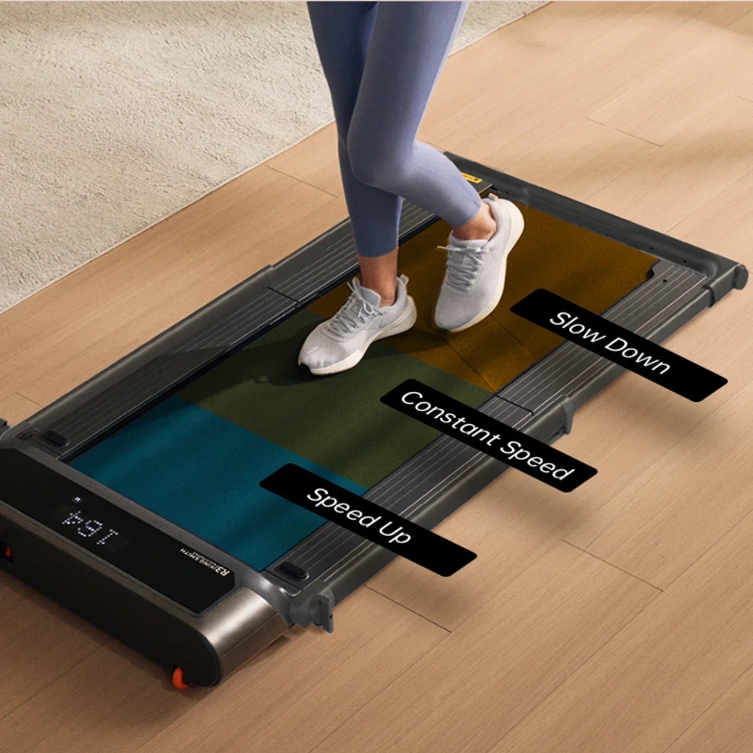 KingSmith Foldable Treadmill R3 Hybrid + With Max. speed 12km/h, With Side Armrest