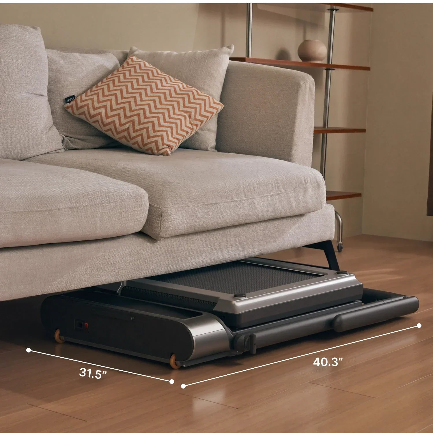 KingSmith Foldable Treadmill R3 Hybrid + With Max. speed 12km/h, With Side Armrest
