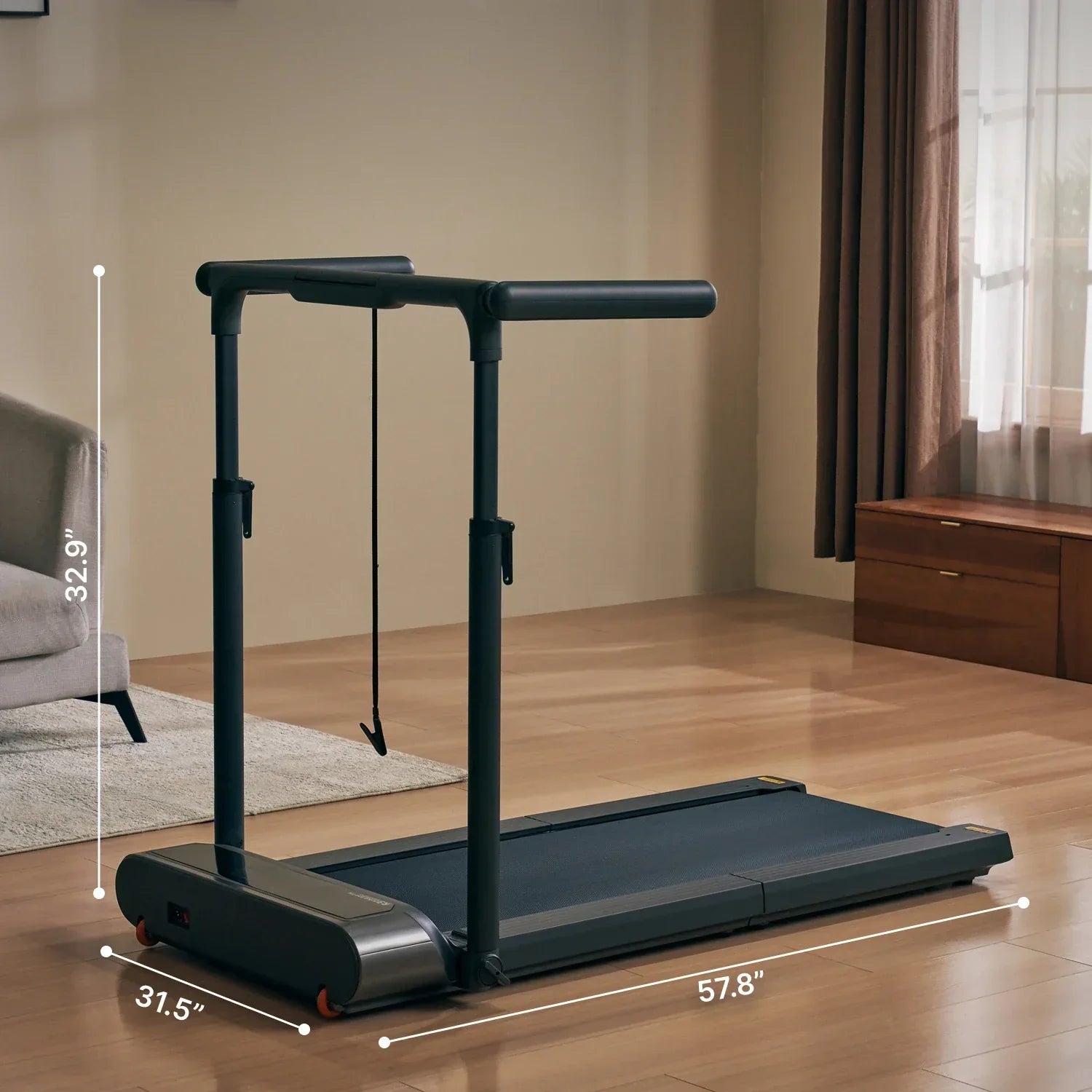 KingSmith Foldable Treadmill R3 Hybrid + With Max. speed 12km/h, With Side Armrest