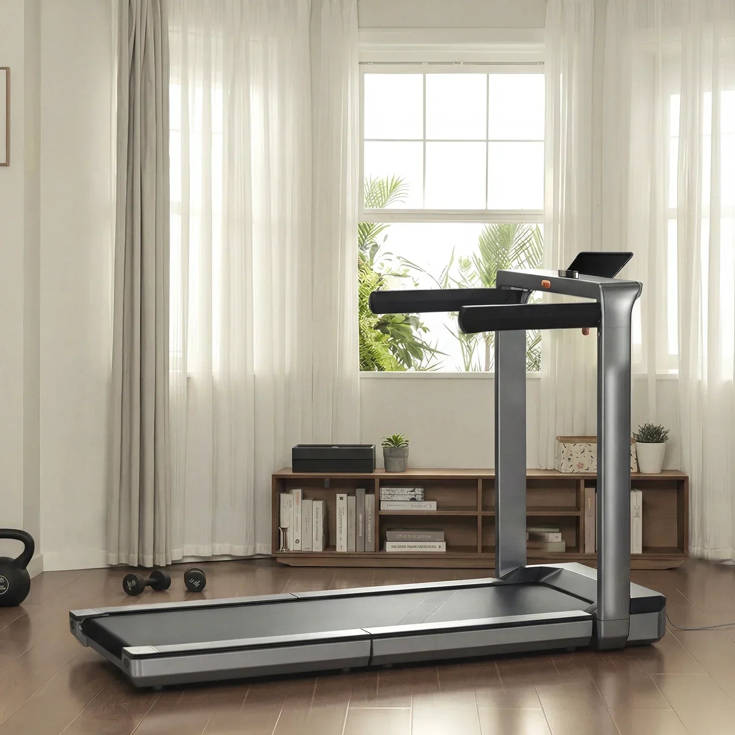 KingSmith Foldable Treadmill MX16 + With Max. Speed 16km/h With 1.5 Brushless Motor, With Side Armrest.