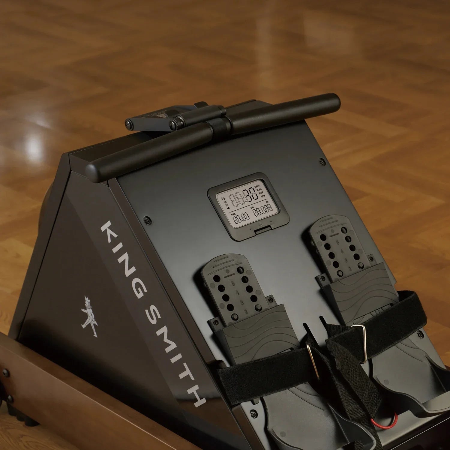 KingSmith Water Rowing Machine WR20,  With Tri-Fold Patent, Water Resistance. Walnut color