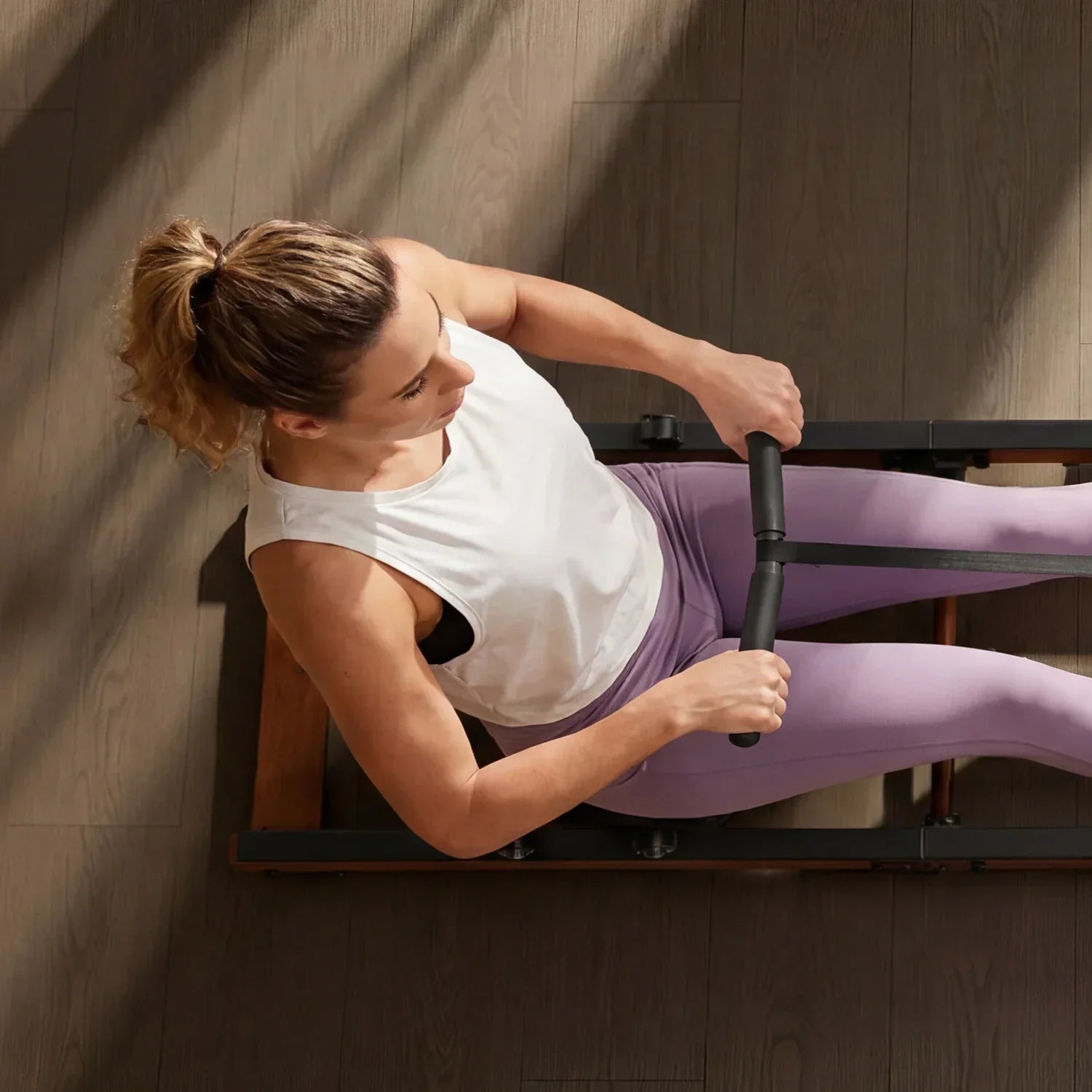 Kingsmith Water Rowing Machine WR3L,With Tri-Fold Patent,Water Resistance. Red Oak Color